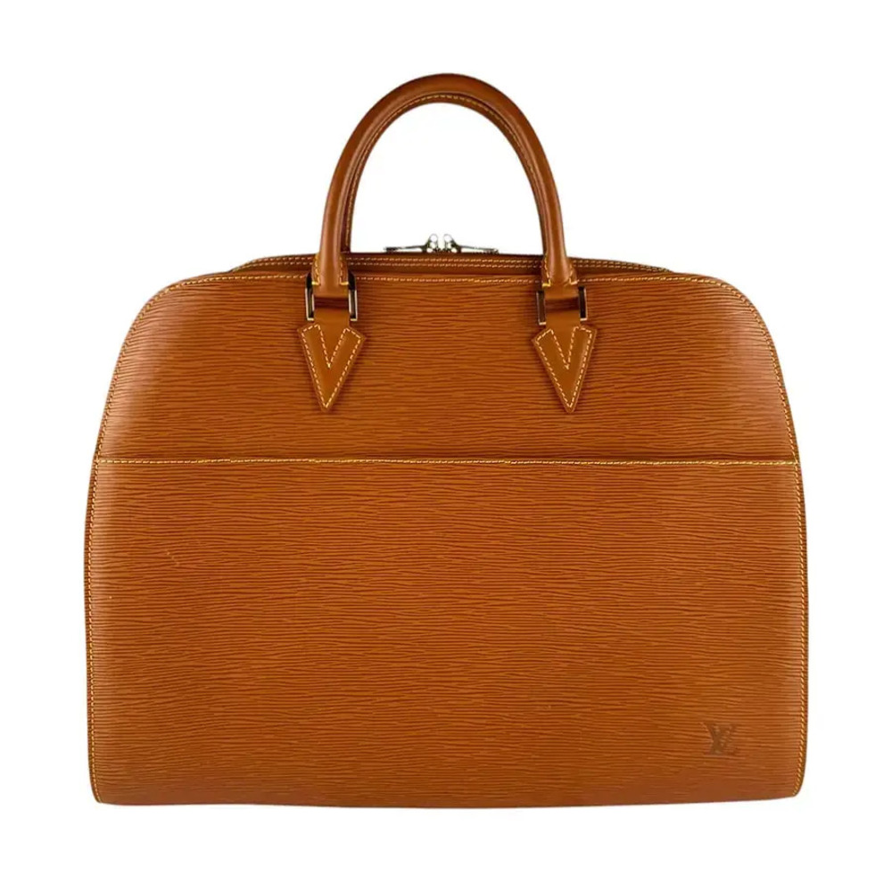 Louis Vuitton Top Handle Bag Epi Sorbonne Leather Brown